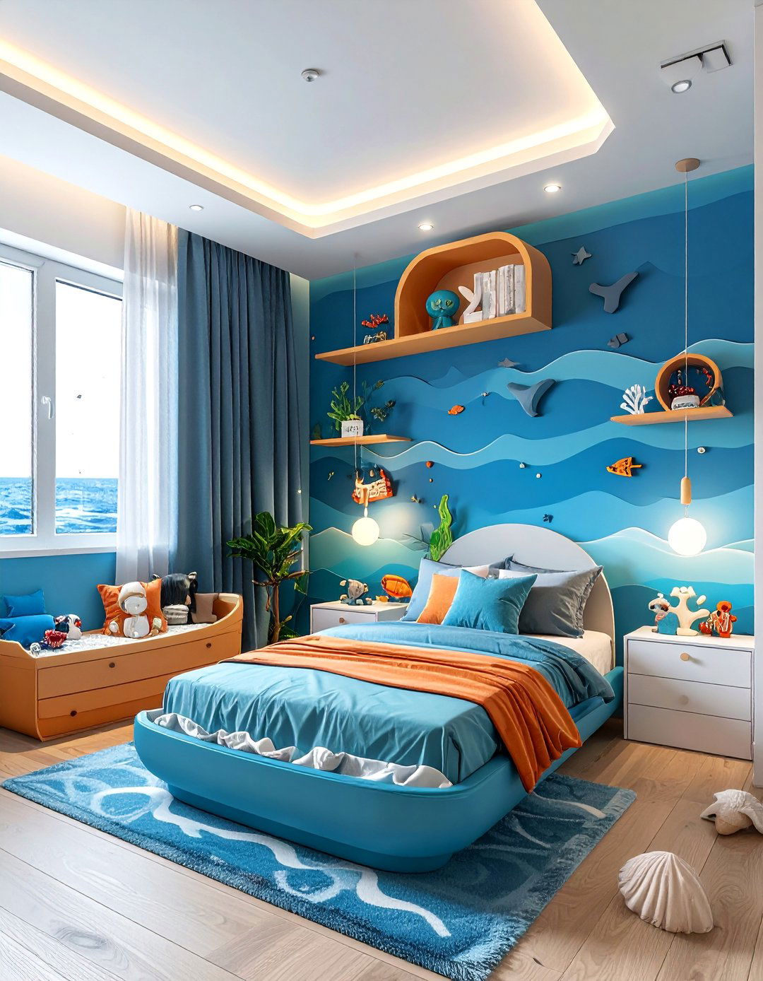Ocean Explorer Design - 40 Toddler Room Ideas for Fun and Functionality