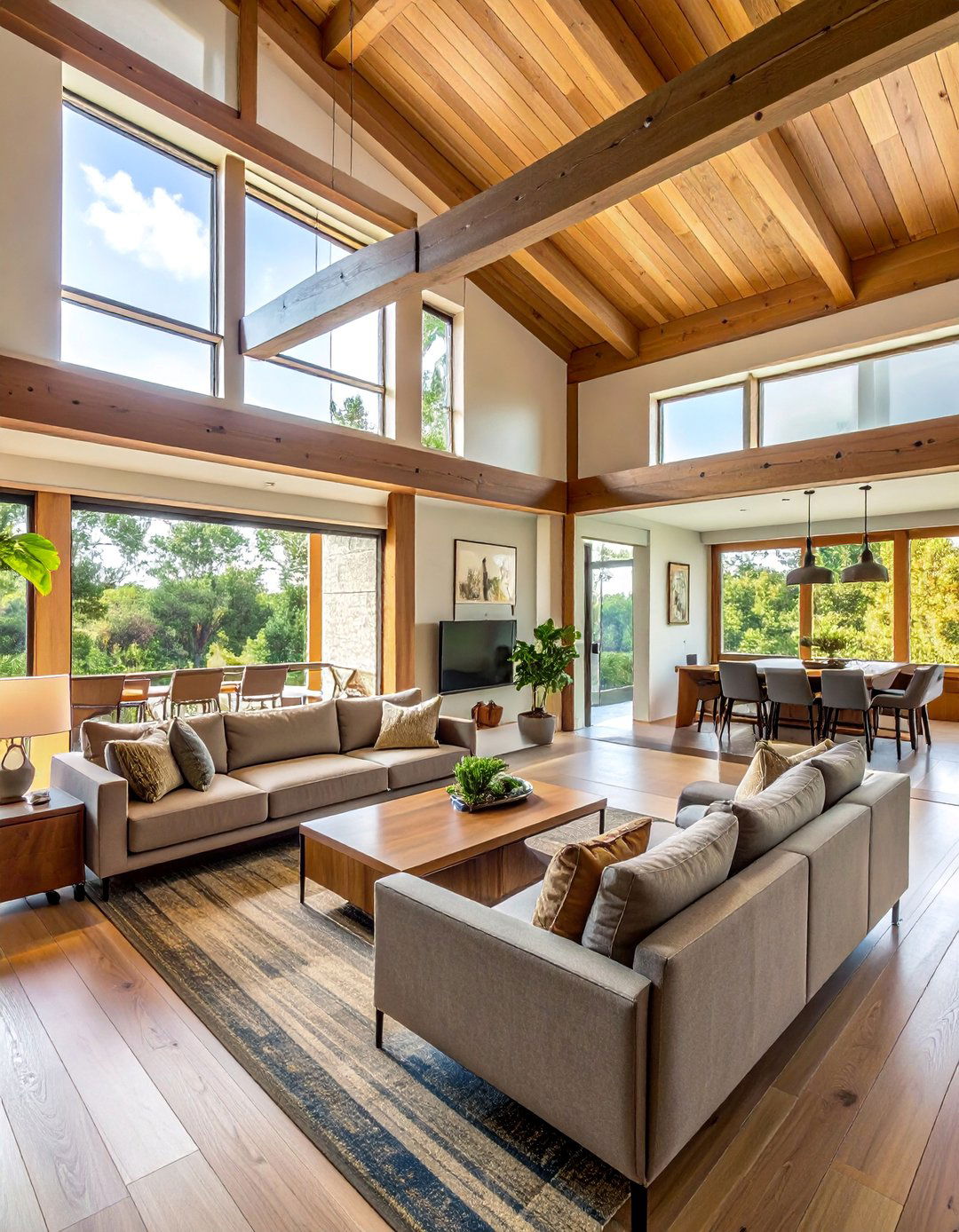 Open Concept Living Spaces with Horizontal Emphasis - 15 Prairie-style Interior Design Ideas for a Serene Home