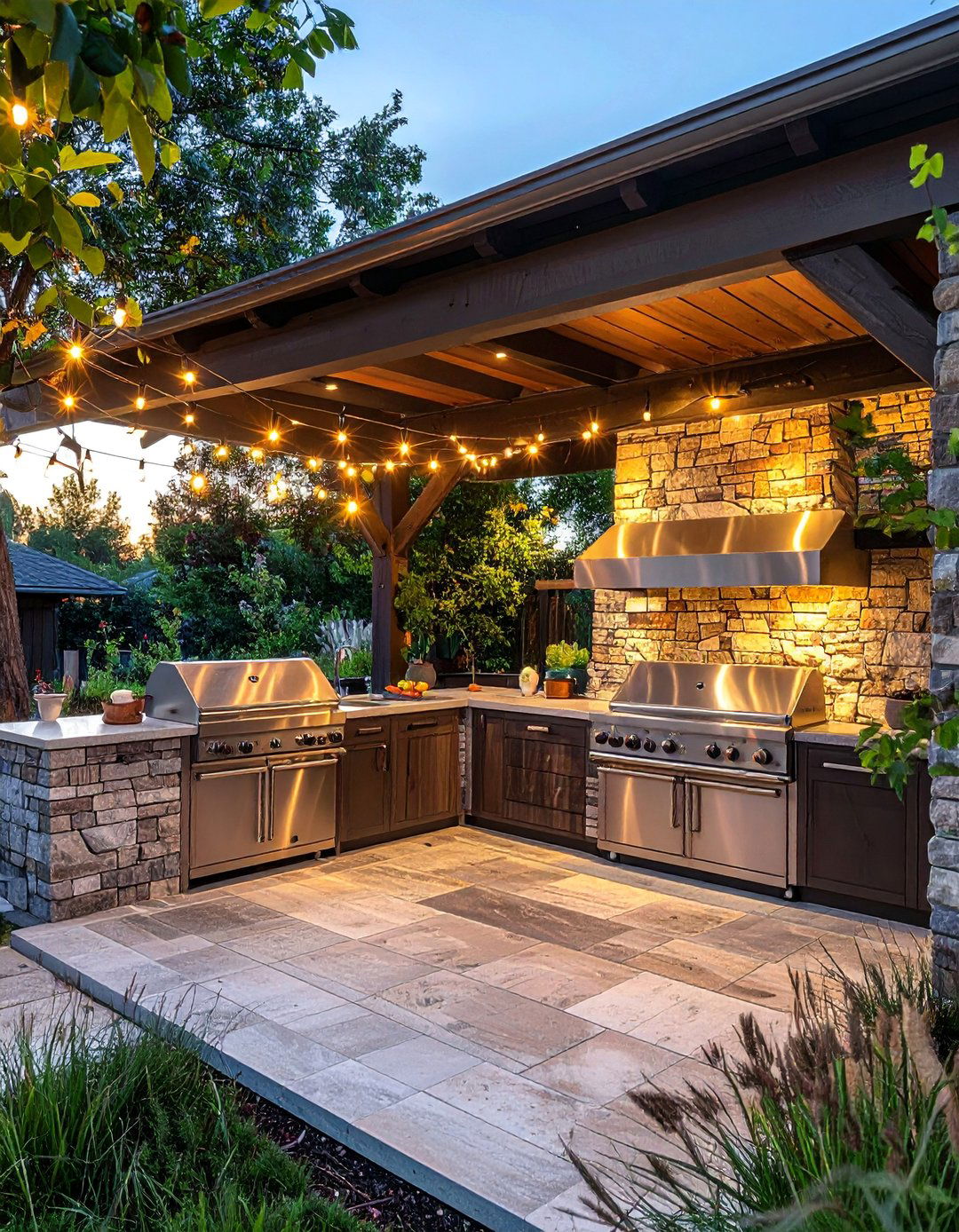 Outdoor Kitchen Fireplaces - 25 Kitchens With Fireplaces for Cozy Cooking Spaces