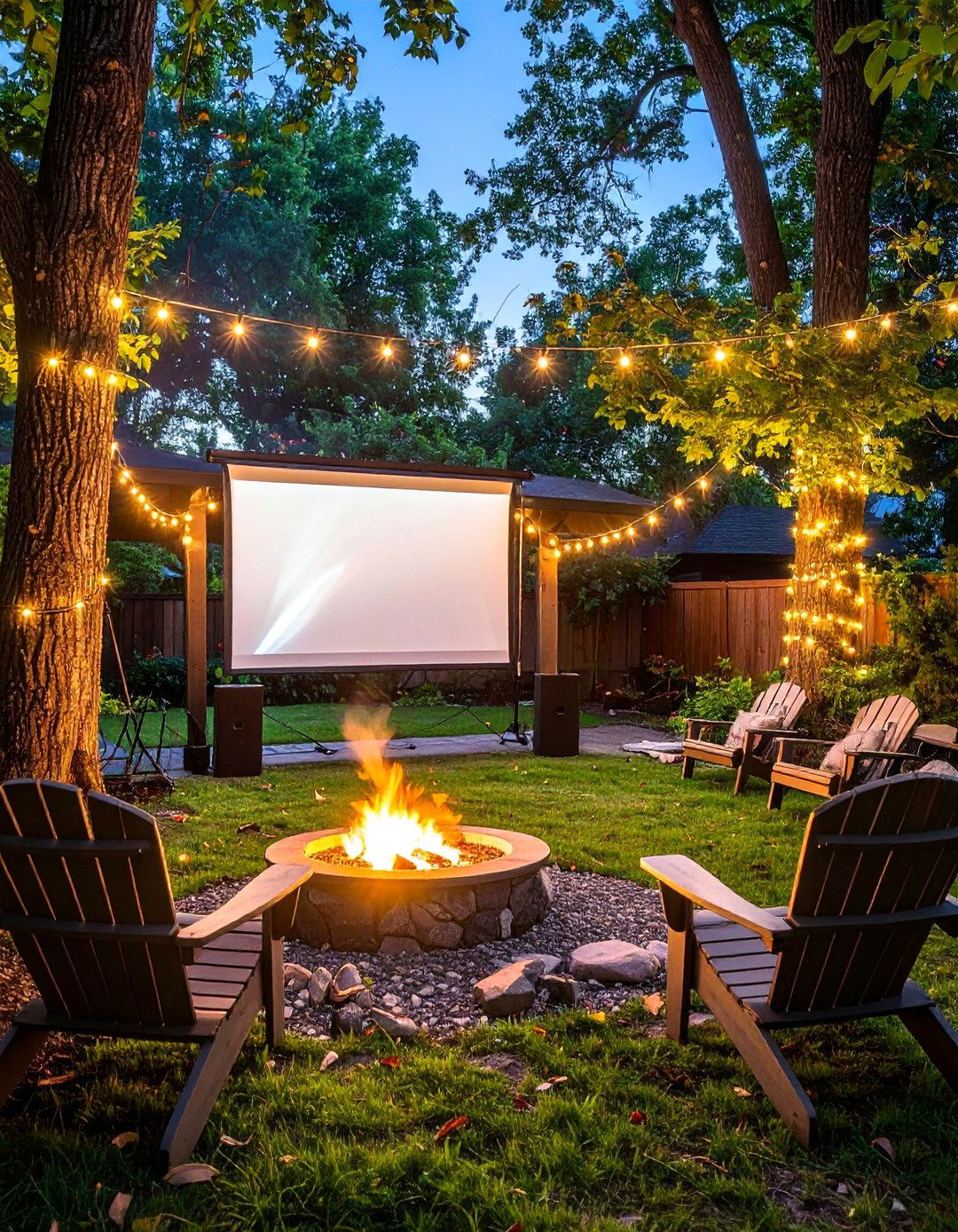 Outdoor Portable Theater - 40 Small Home Theater Ideas for Movie Nights