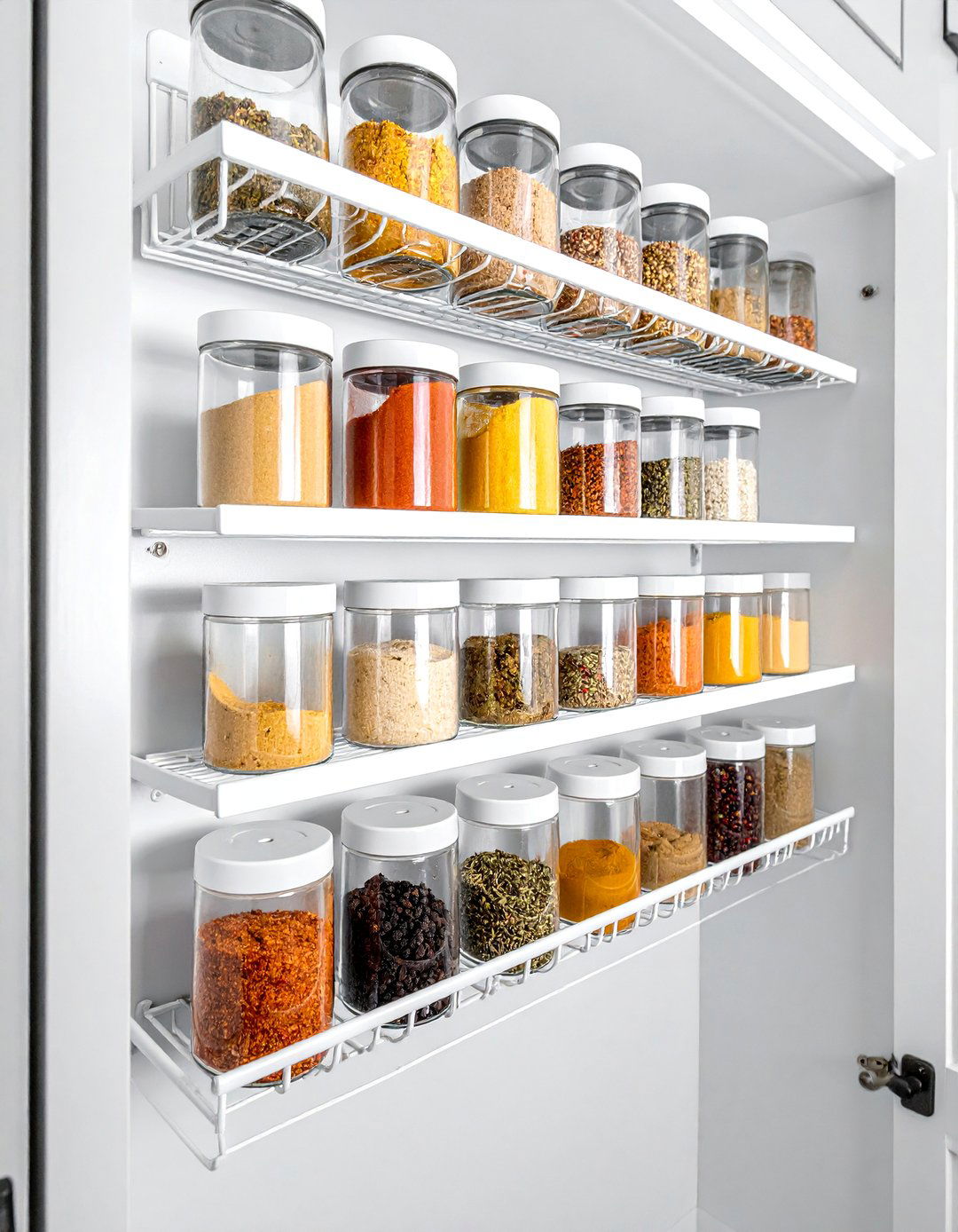 Over the Door Pantry Spice Rack - 40 Creative Spice Rack Ideas for Organized Kitchens