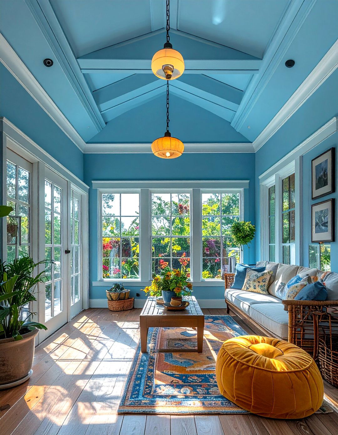 Painted Color Sunroom Ceilings - 20 Sunroom Ceiling Ideas to Elevate Your Indoor-Outdoor Space