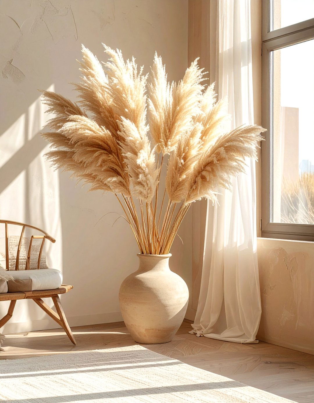 Pampas Grass and Dried Botanicals - 20 Desert-Themed Room Ideas for a Unique Aesthetic