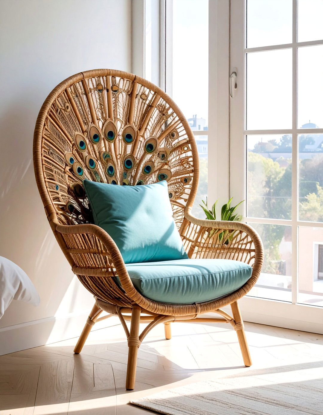 Peacock Chair Seating - 25 Hippie Bedroom Ideas for a Bohemian Retreat