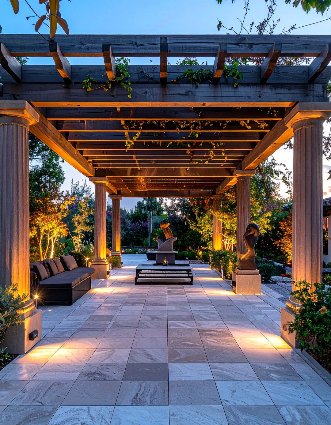Pergola Art Gallery and Sculpture Garden - 40 Patio With a Pergola Ideas for Outdoor Living Spaces
