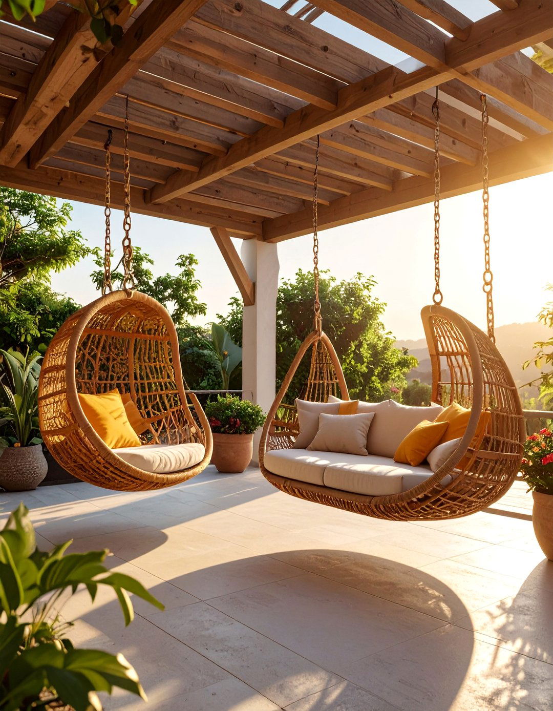 Pergola Swing and Hammock Paradise - 40 Patio With a Pergola Ideas for Outdoor Living Spaces