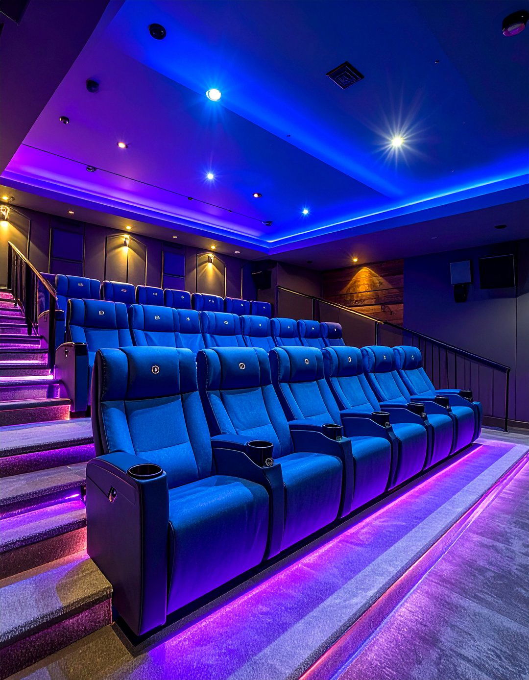 Platform Seating Theater - 25 Basement Home Theater Ideas for Movie Nights
