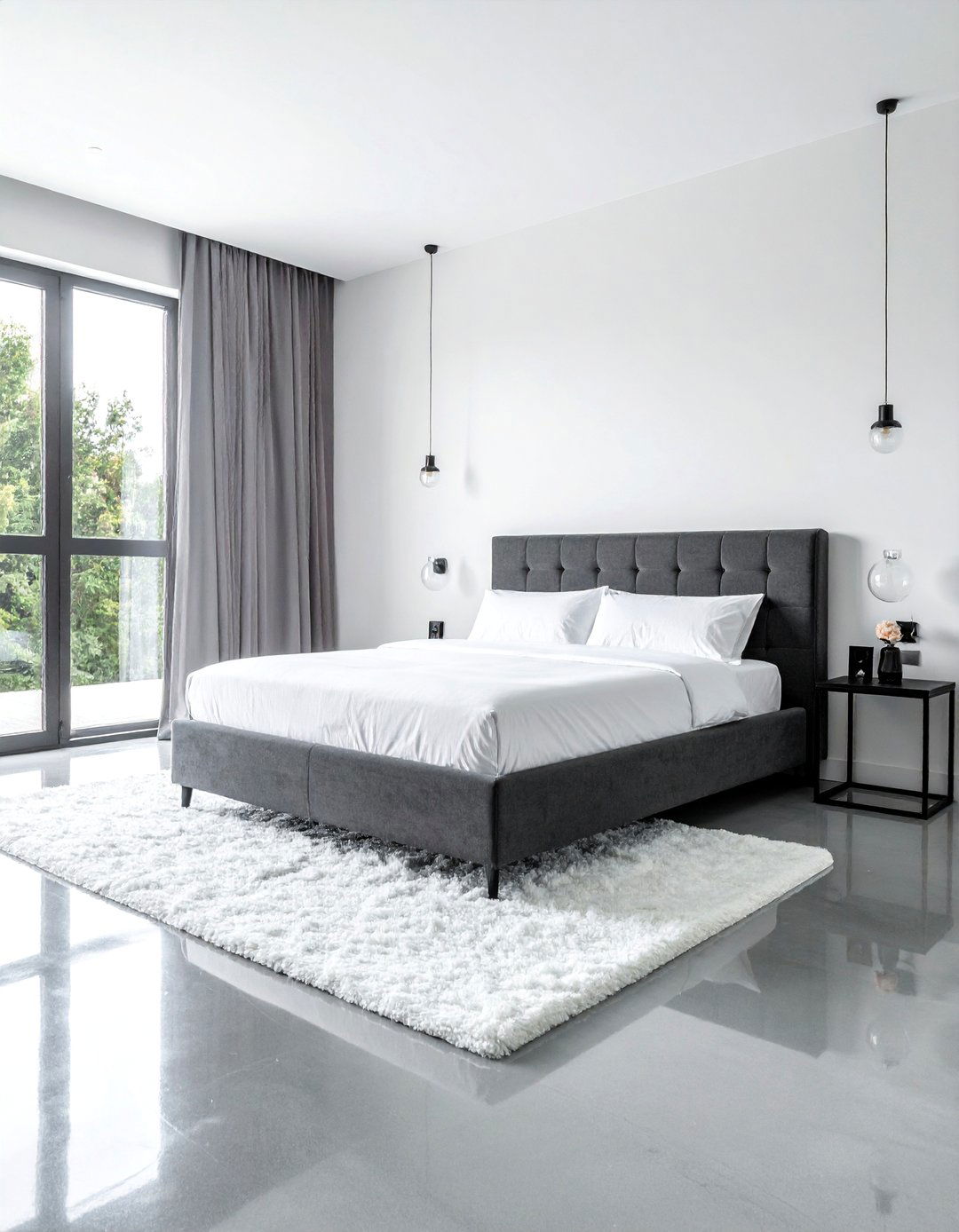 Polished Gray Concrete Floor Bedroom - 20 Concrete Floor Bedroom Ideas for a Sleek Look