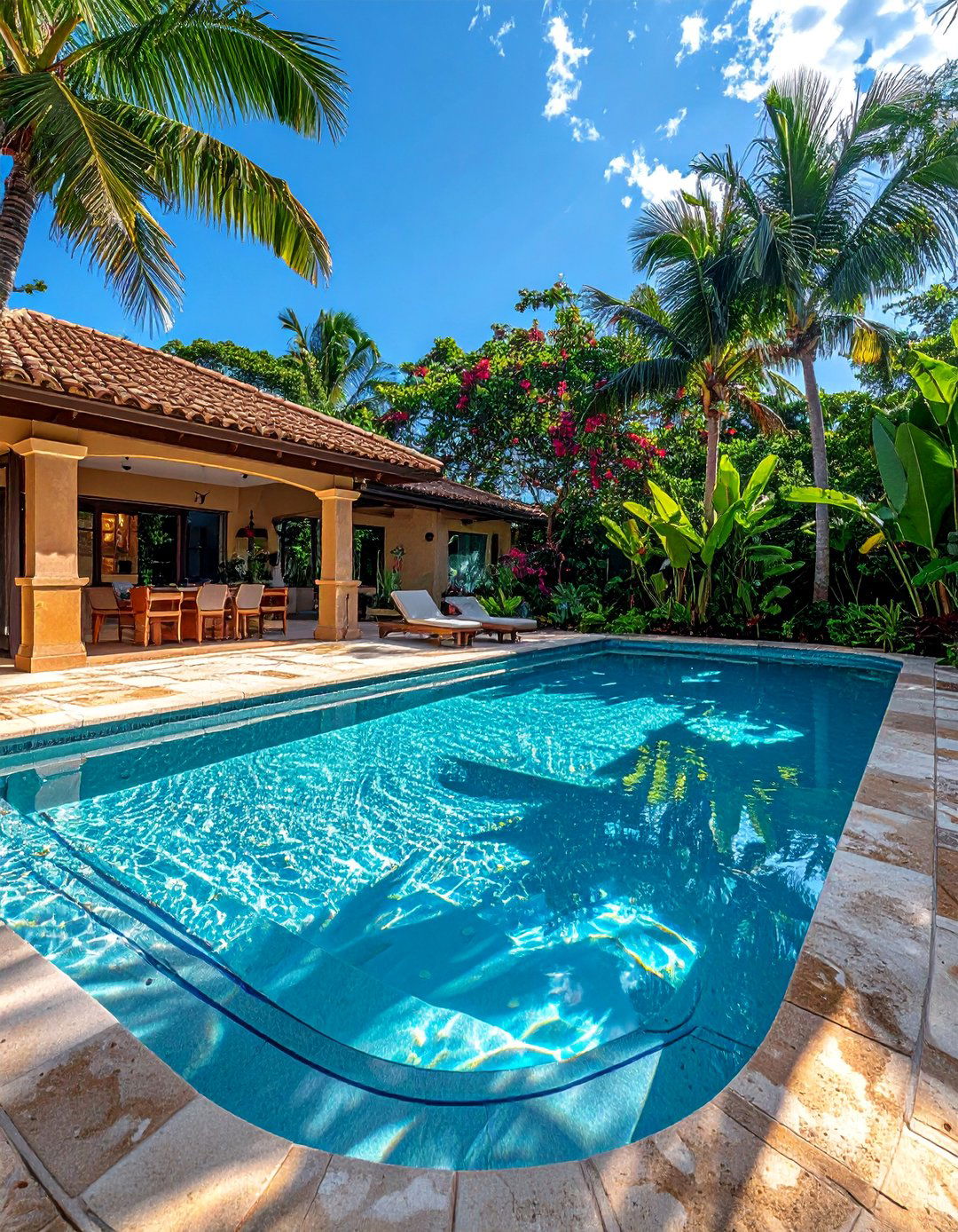 Pool with Beach Entry and Zero Depth Zone - 40 Swimming Pool Ideas for a Refreshing Backyard Oasis