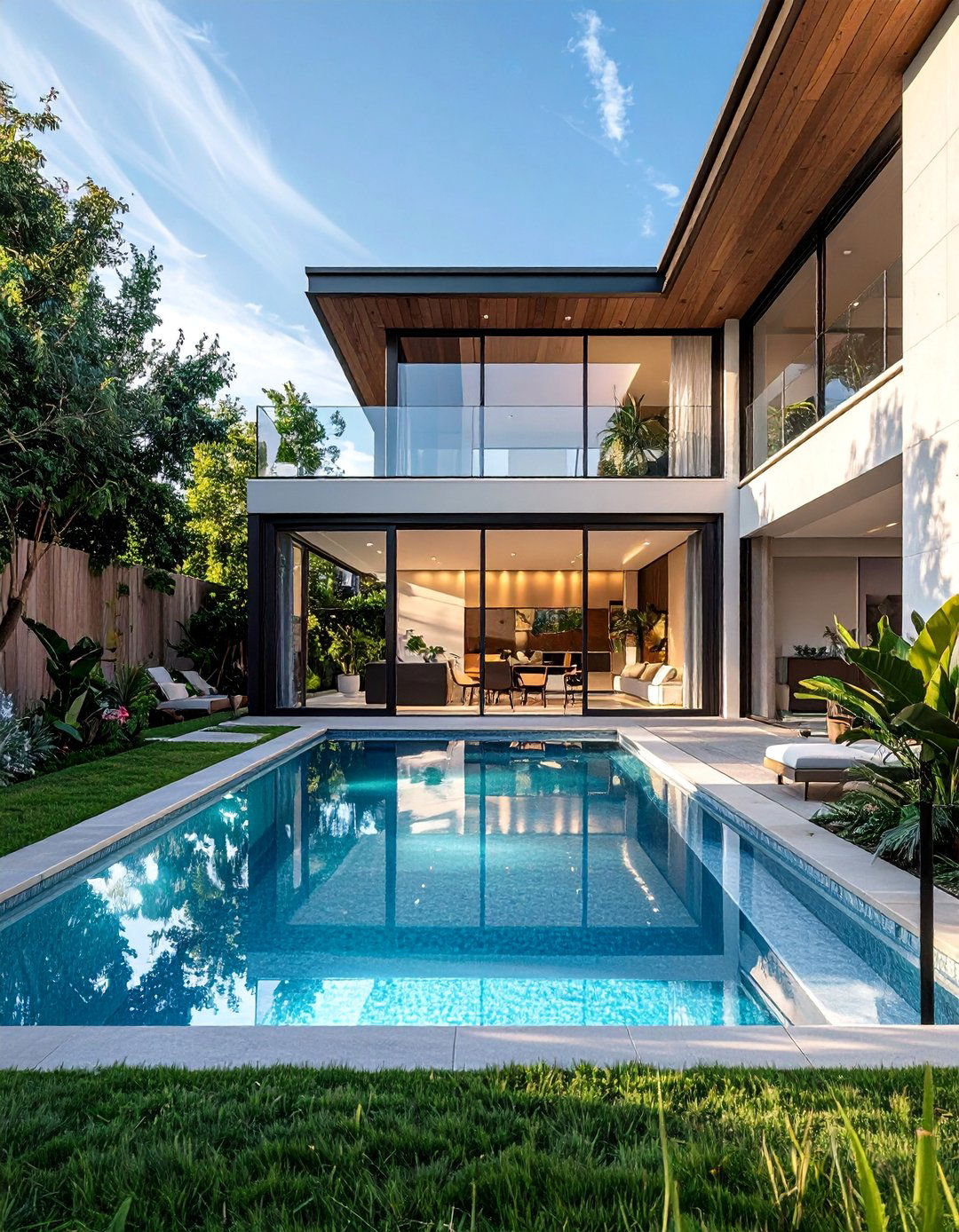 Pool with Seasonal Cover and Enclosure Options - 40 Swimming Pool Ideas for a Refreshing Backyard Oasis
