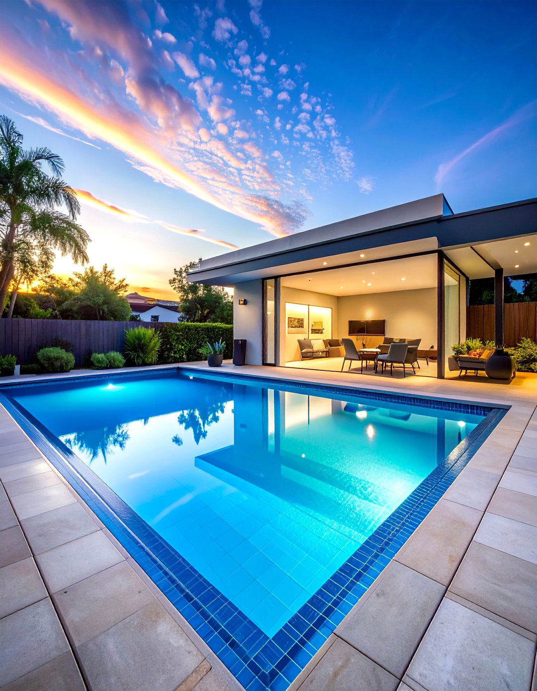 Pool with Smart Home Automation - 40 Swimming Pool Ideas for a Refreshing Backyard Oasis