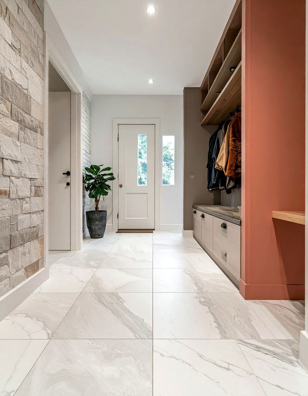 Porcelain Tile Durability Solutions - 15 Mudroom Floor Ideas for a Functional Entryway