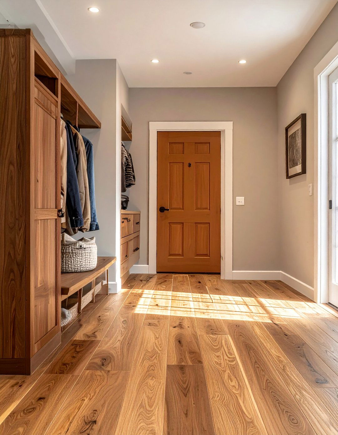 Porcelain Wood Look Planks - 15 Mudroom Tile Floor Ideas for Durability & Style