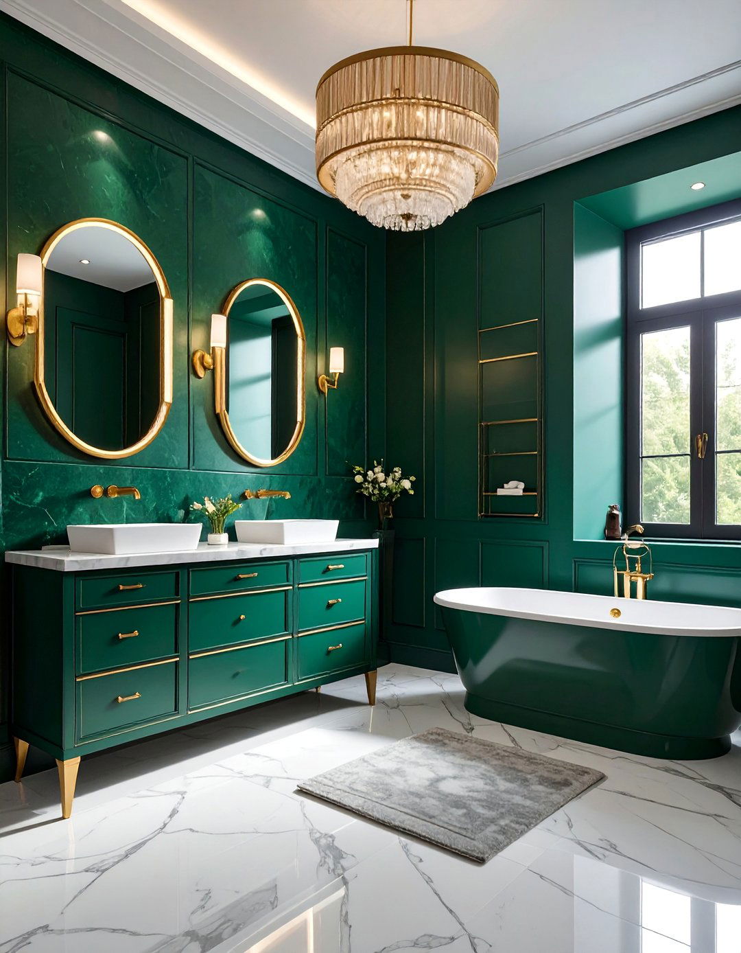 Powder Room with Textured Venetian Plaster - 20 Luxury Powder Room Ideas for a Chic Space