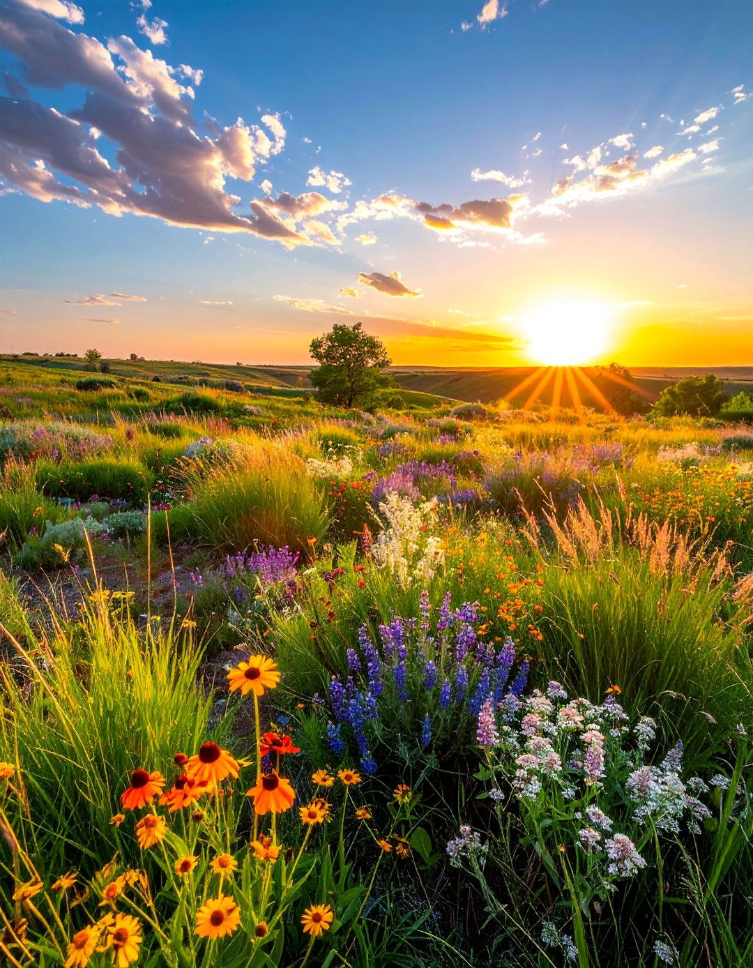 Prairie Meadow Wildflower Garden - 25 Aesthetic Garden Ideas for a Beautiful Outdoor Space