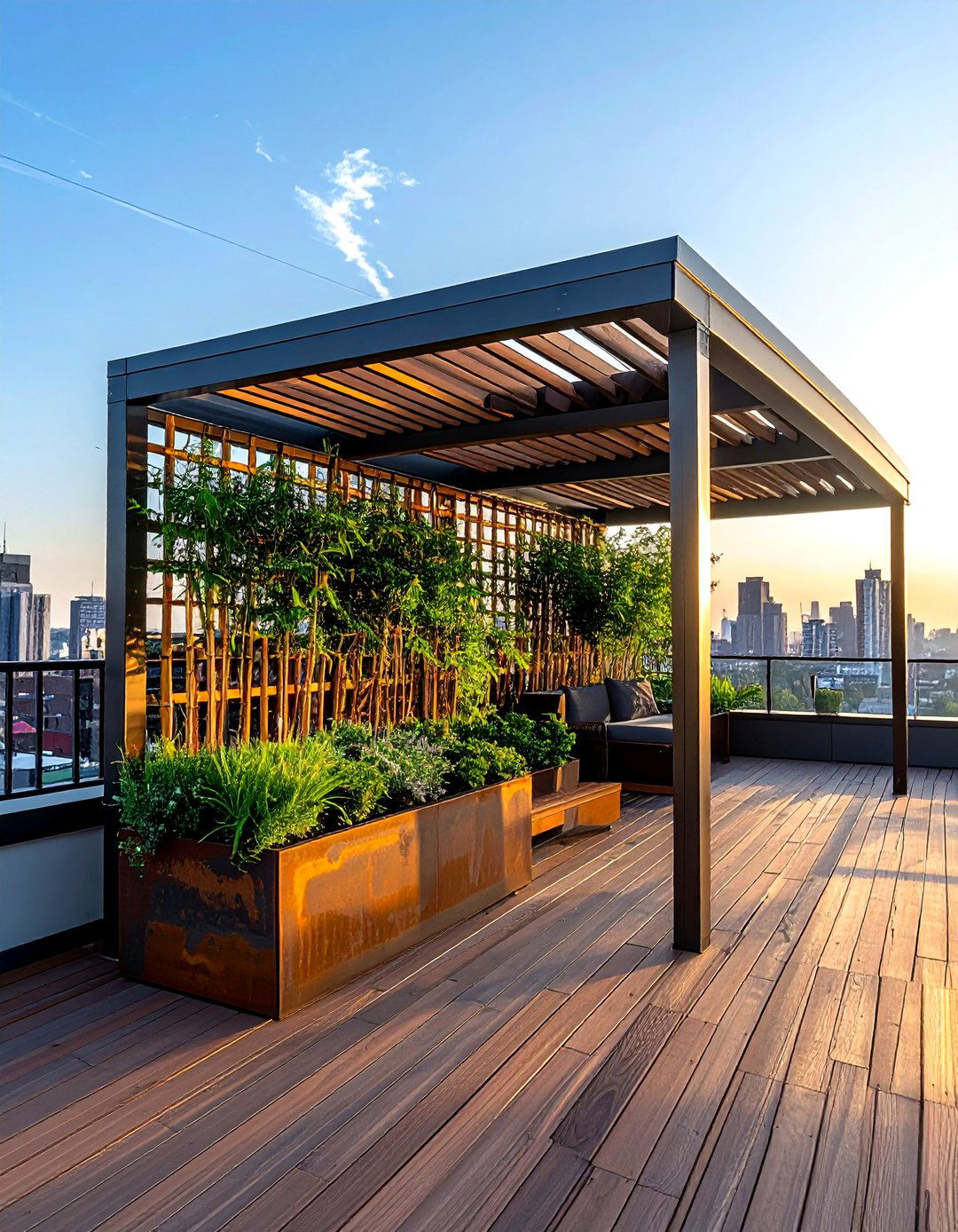 Privacy Screen Rooftop Deck Design - 40 Rooftop Deck Ideas for Stunning Urban Outdoor Spaces
