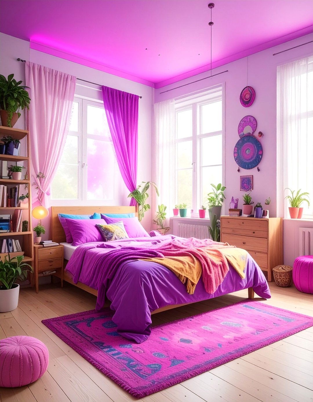 Psychedelic Mushroom Fantasy Bedroom - 15 Indie Room Ideas for a Unique and Eclectic Style