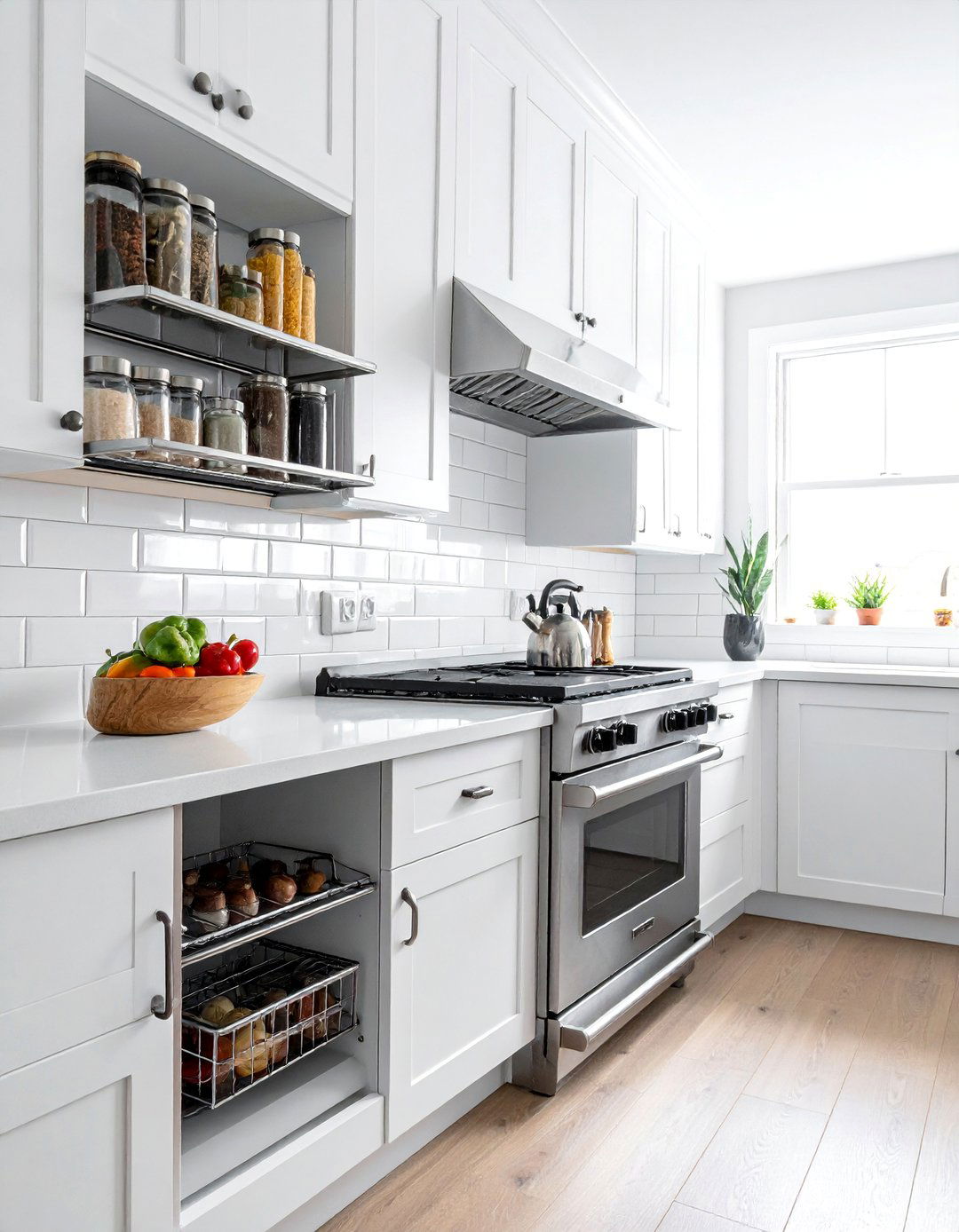 Pull Out Cabinet Spice Rack - 40 Creative Spice Rack Ideas for Organized Kitchens