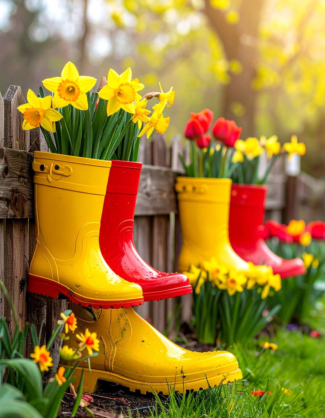 Rain Boot Vertical Garden - 40 Vertical Garden Ideas for Small Spaces