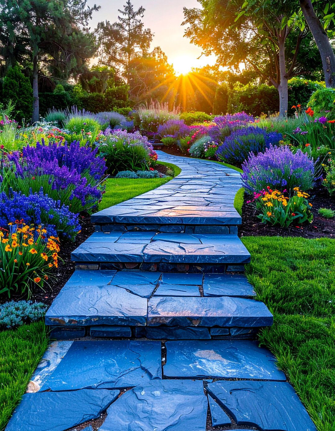 Raised Bluestone Walkway - 15 Bluestone Walkway Ideas for a Stunning Garden Path