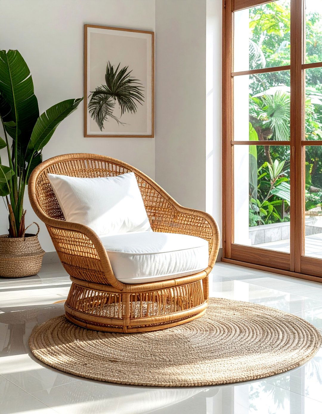 Rattan or Wicker Furniture Accents - 25 Asian Living Room Ideas for a Zen-Inspired Space