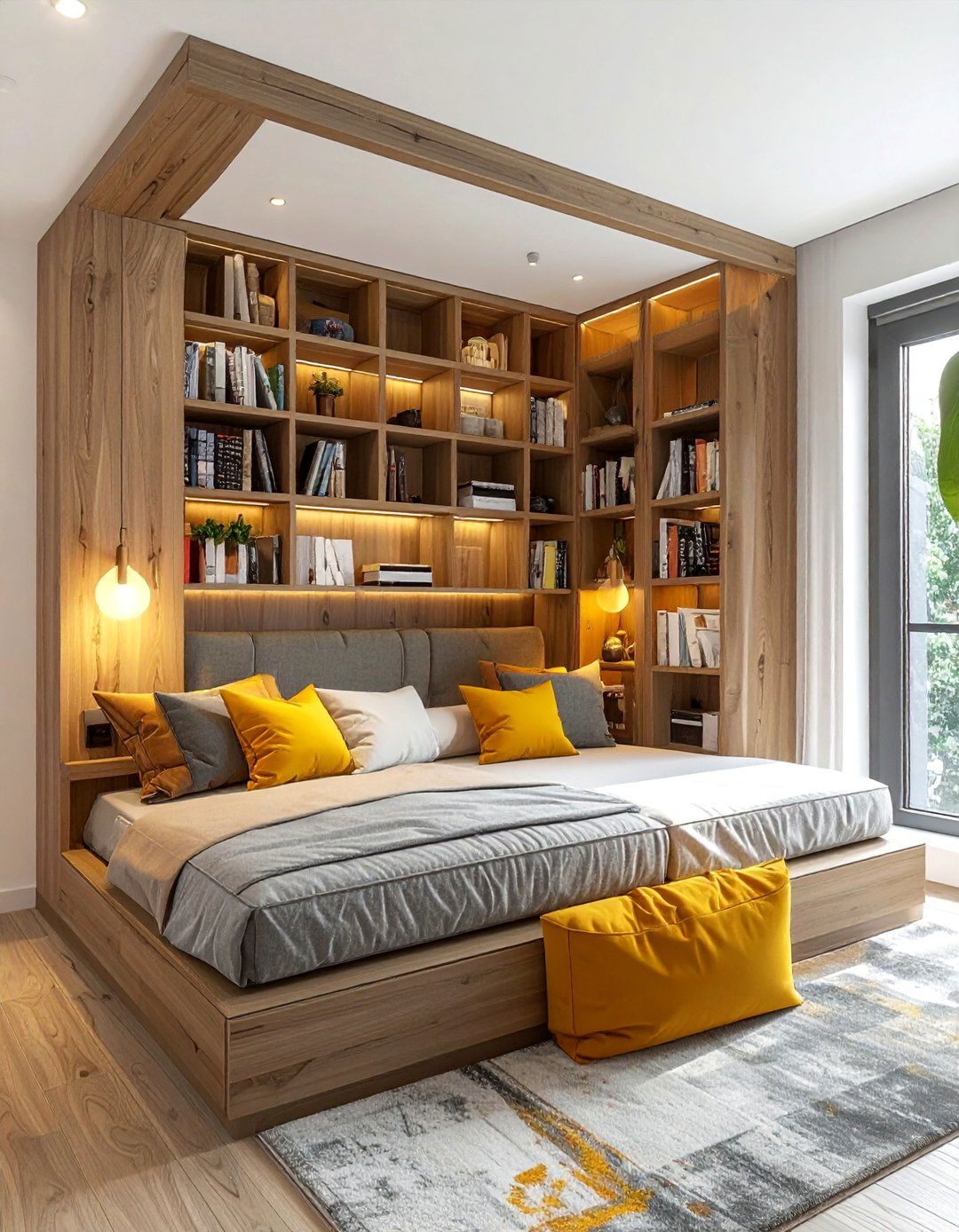 Reading Corner Bed Combinations - 15 Bed Nook Ideas to Maximize Your Bedroom Space