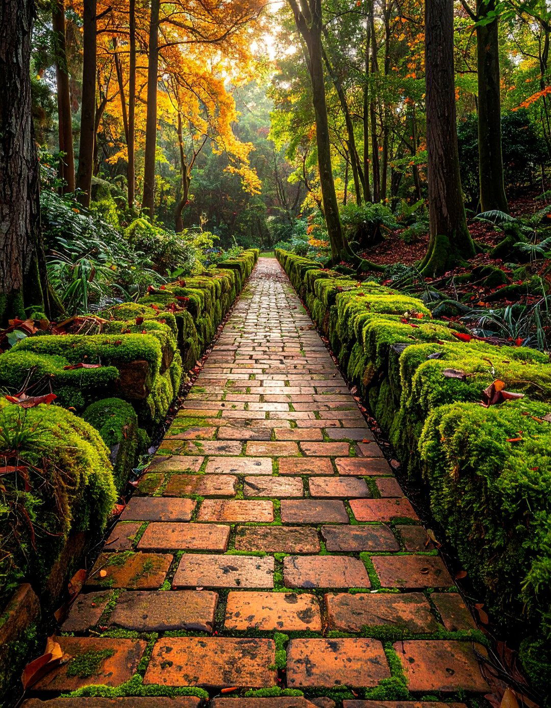 Reclaimed Brick Woodland Walk - 20 Woodland Garden Path Ideas for a Natural and Serene Look