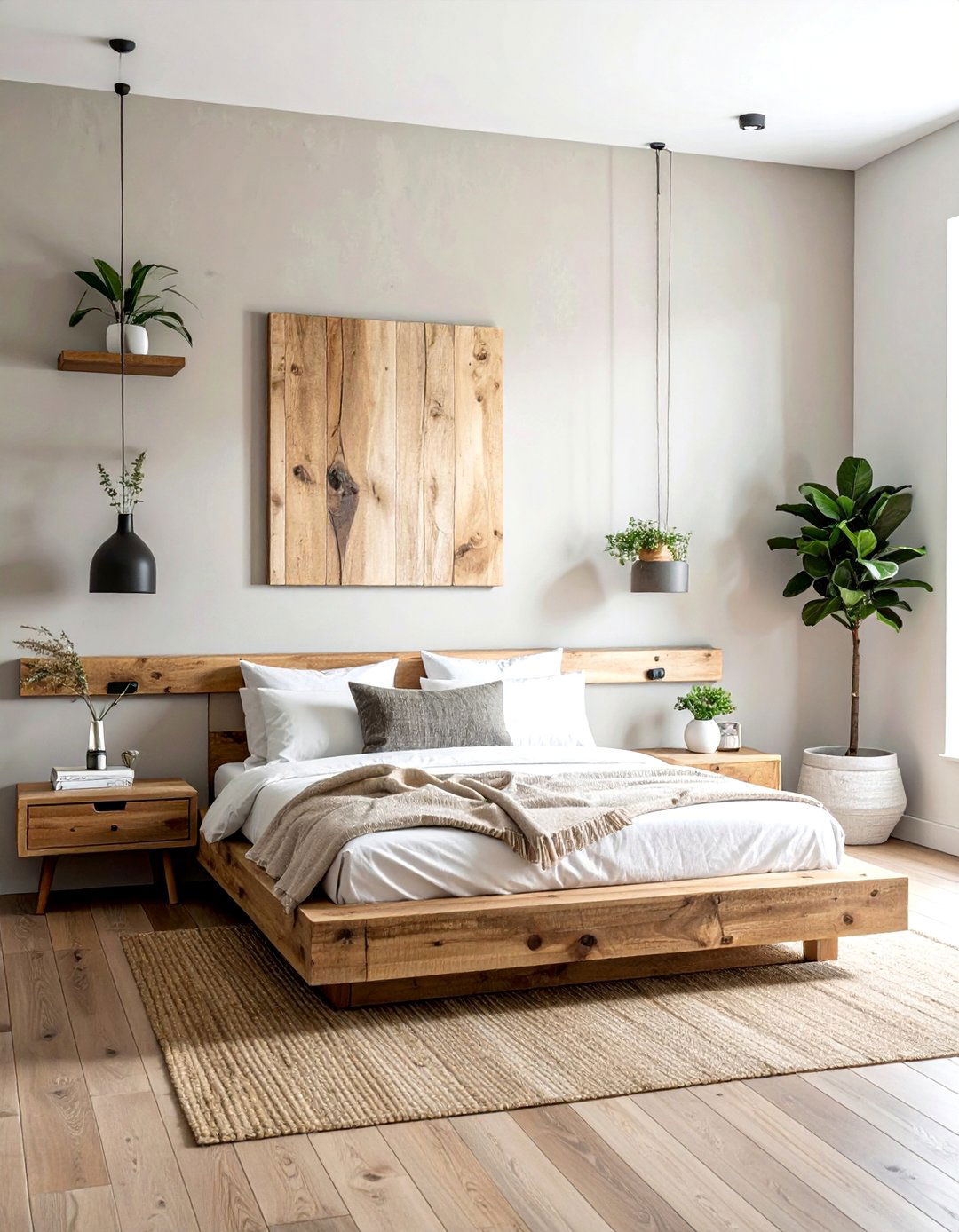 Reclaimed Wood Elements - 25 Hippie Bedroom Ideas for a Bohemian Retreat