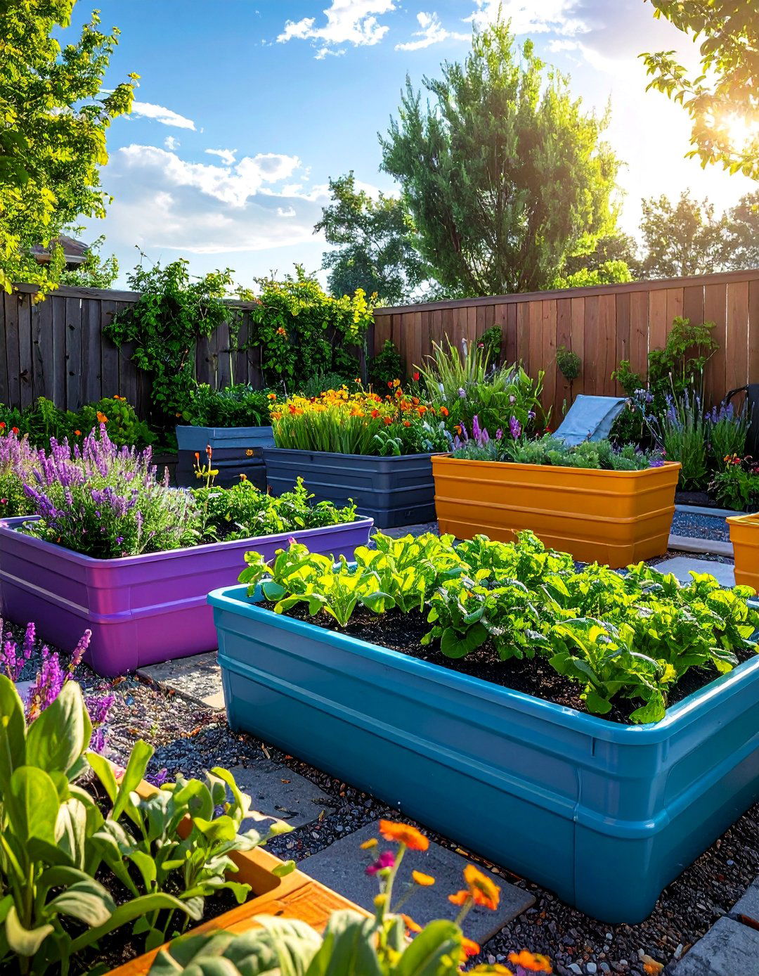 Recycled Container Gardens - 25 Budget-Friendly Raised Garden Bed Ideas for Your Backyard