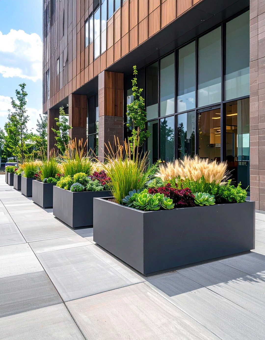 Recycled Plastic Lumber Street Planters - 20 Street Planters to Beautify Your Neighborhood