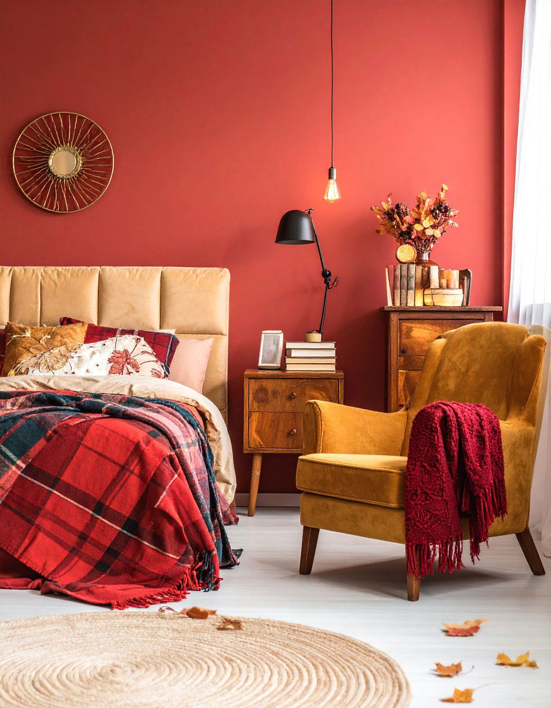 Red Era Autumn Romance Bedroom - 20 Taylor Swift Themed Bedroom Decor Ideas for Fans