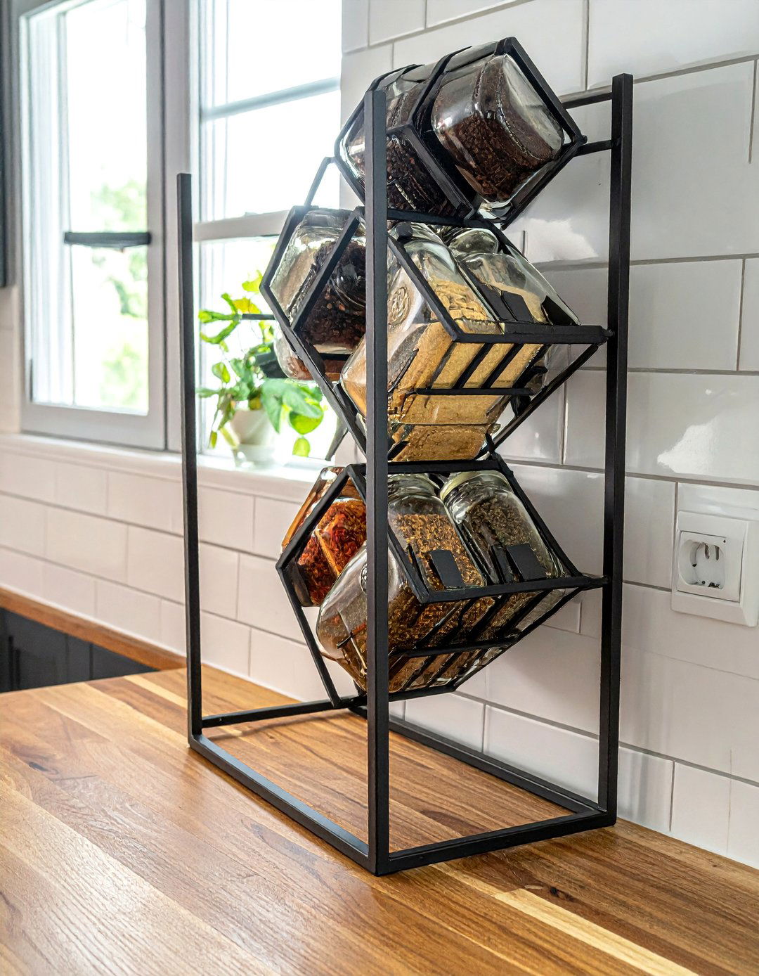 Repurposed Wine Rack Spice Rack - 40 Creative Spice Rack Ideas for Organized Kitchens