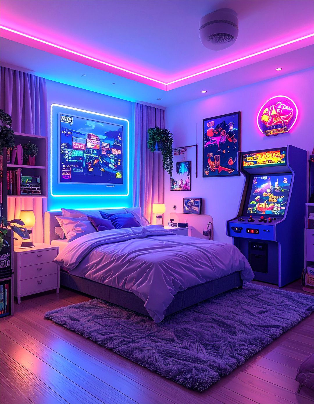 Retro Arcade Paradise - 40 Teenage Boy Bedroom Ideas for a Cool and Functional Space