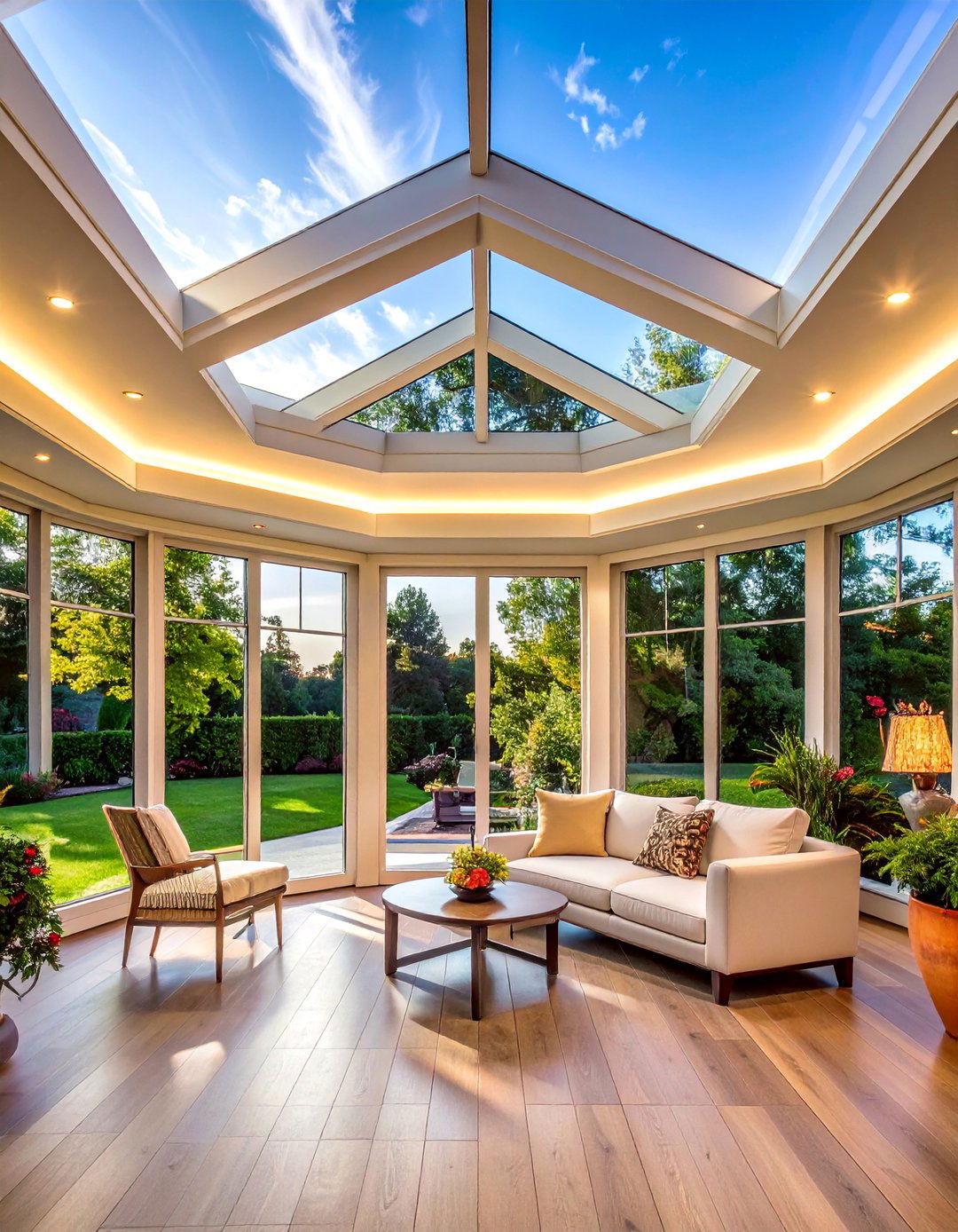 Reverse Tray Sunroom Ceilings