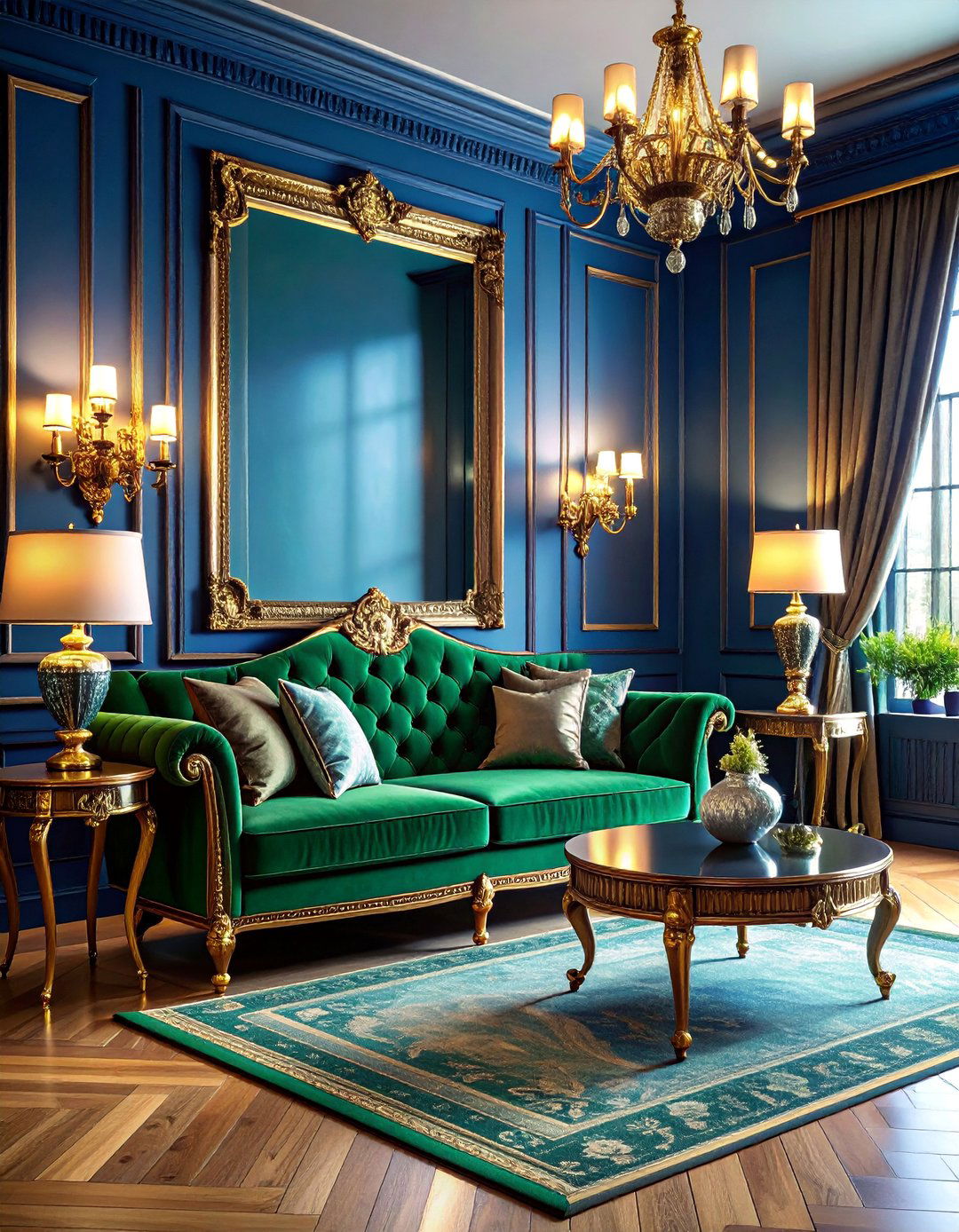 Rich Jewel Toned Parlor Room - 15 Parlor Room Ideas to Elevate Your Home's Elegance