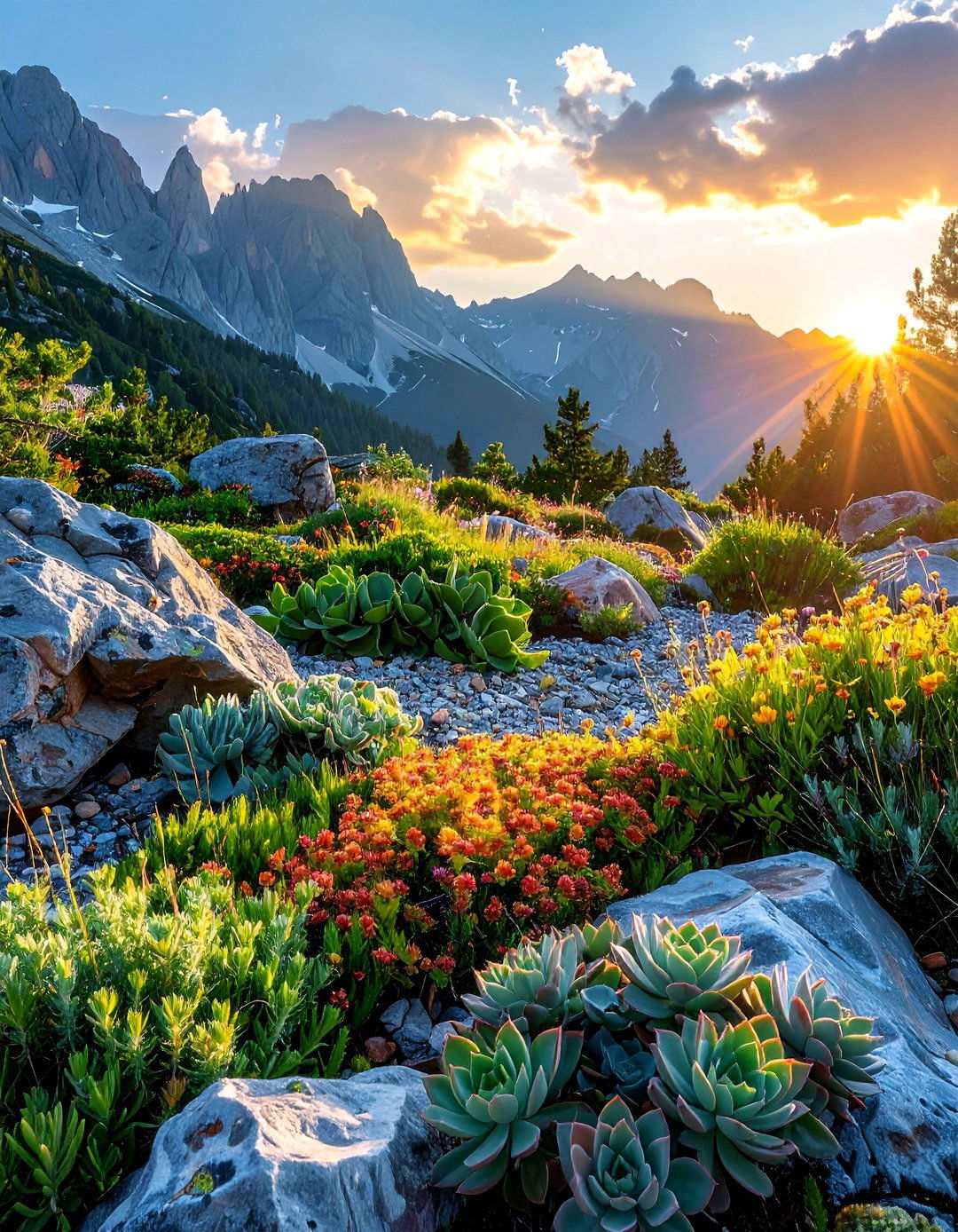 Rock Garden Alpine Landscape - 25 Aesthetic Garden Ideas for a Beautiful Outdoor Space