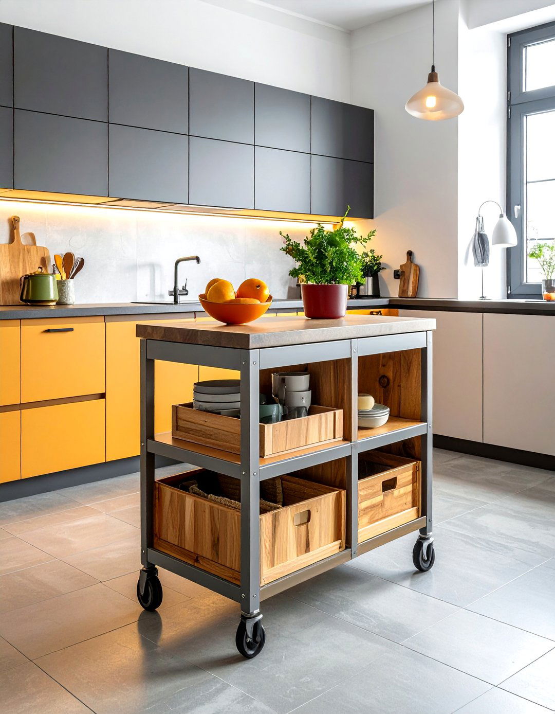 Rolling Kitchen Carts - 40 Small Kitchen Storage Ideas to Maximize Your Space