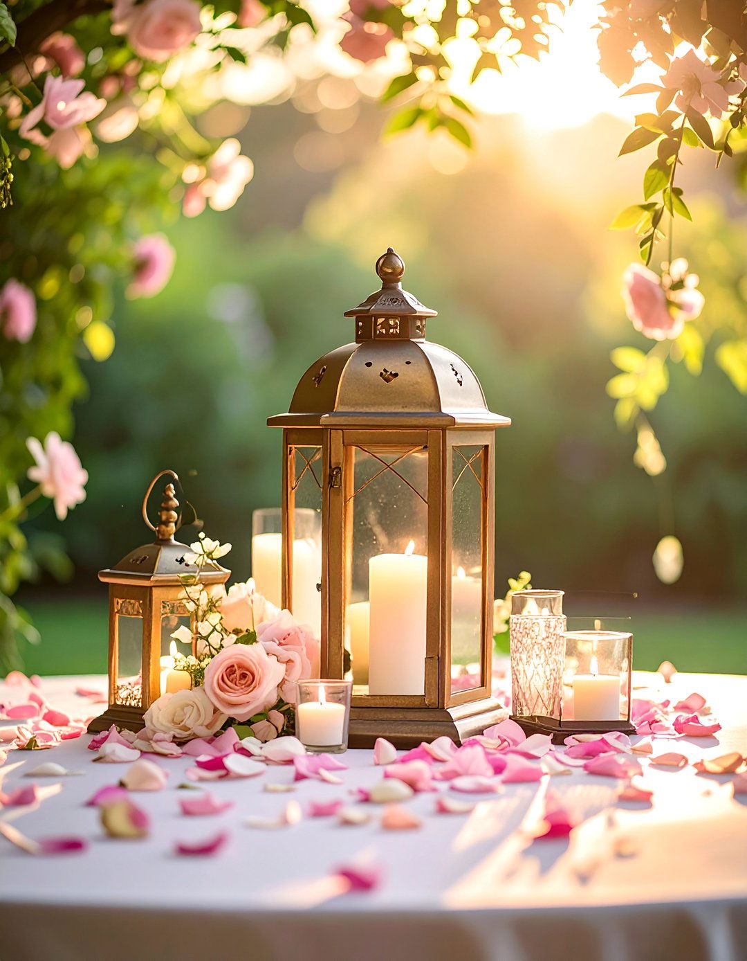 Romantic Lantern Displays - 30 Rehearsal Dinner Centerpiece Ideas for a Memorable Event
