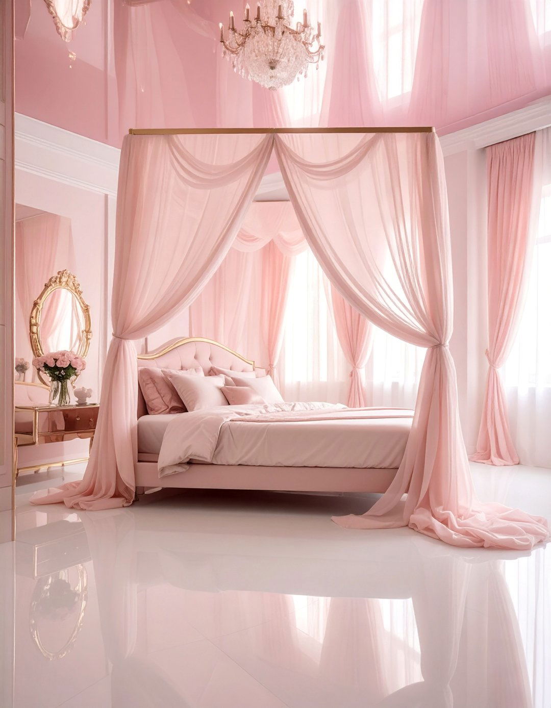 Romantic Soft Tinted Bedroom Mirror Ceiling - 20 Mirror on Ceiling Above Bed Ideas for a Luxurious Touch