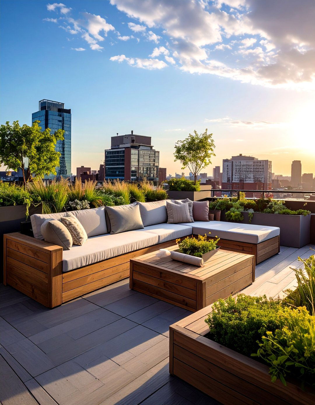 Rooftop Deck Built in Seating - 40 Rooftop Deck Ideas for Stunning Urban Outdoor Spaces