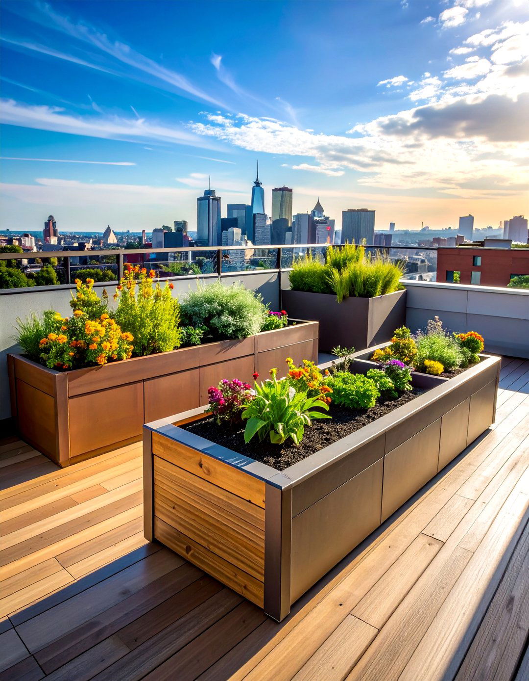 Rooftop Deck Container Garden Layout - 40 Rooftop Deck Ideas for Stunning Urban Outdoor Spaces