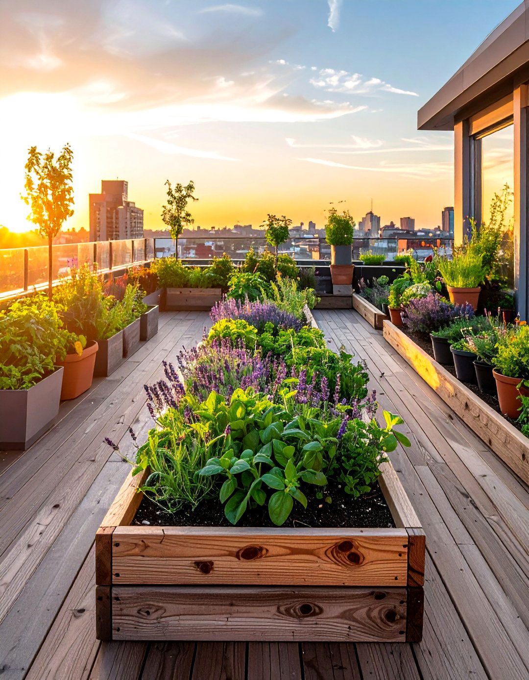 Rooftop Deck Herb Garden Layout - 40 Rooftop Deck Ideas for Stunning Urban Outdoor Spaces