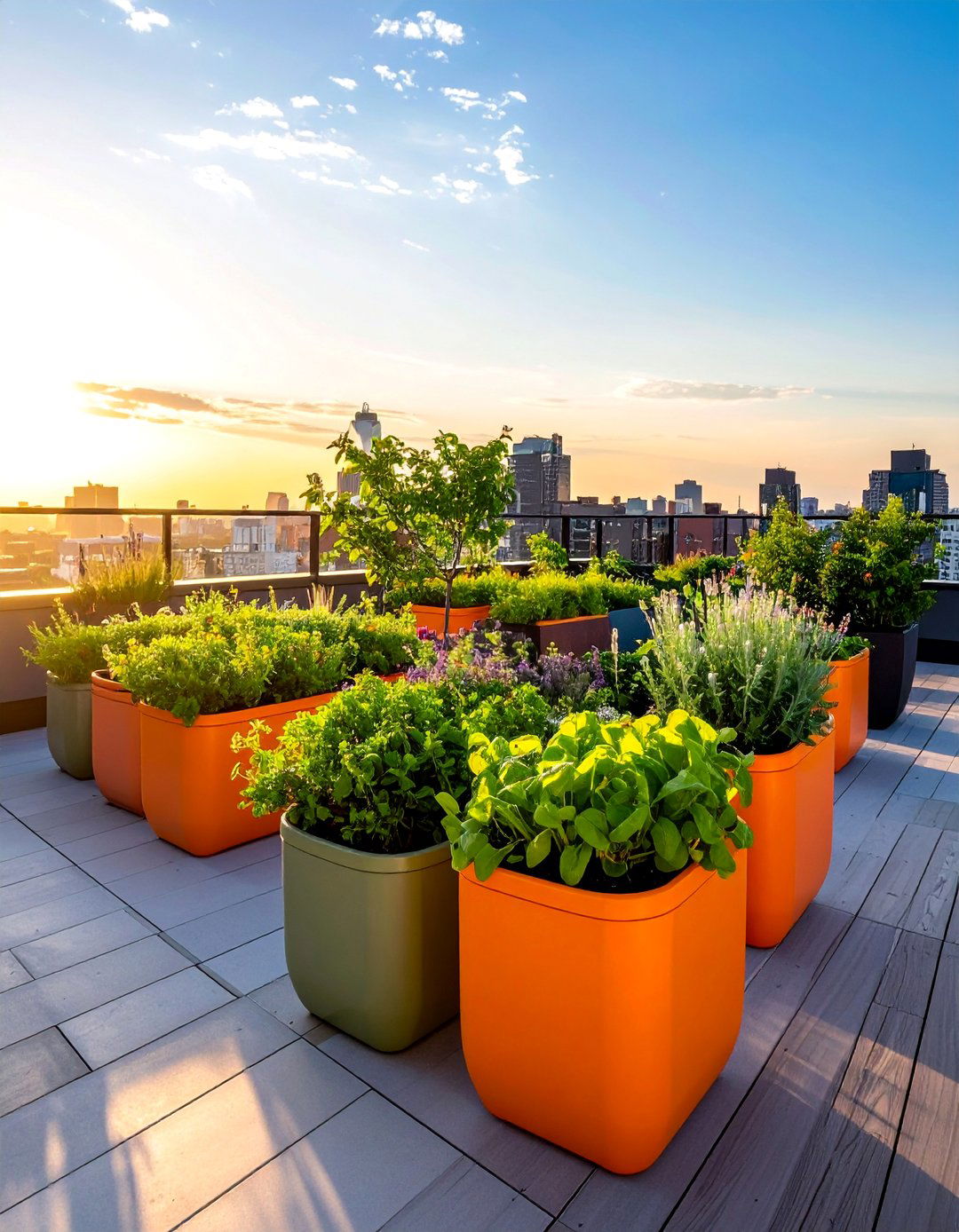 Rooftop Deck Plant Container Selection - 40 Rooftop Deck Ideas for Stunning Urban Outdoor Spaces