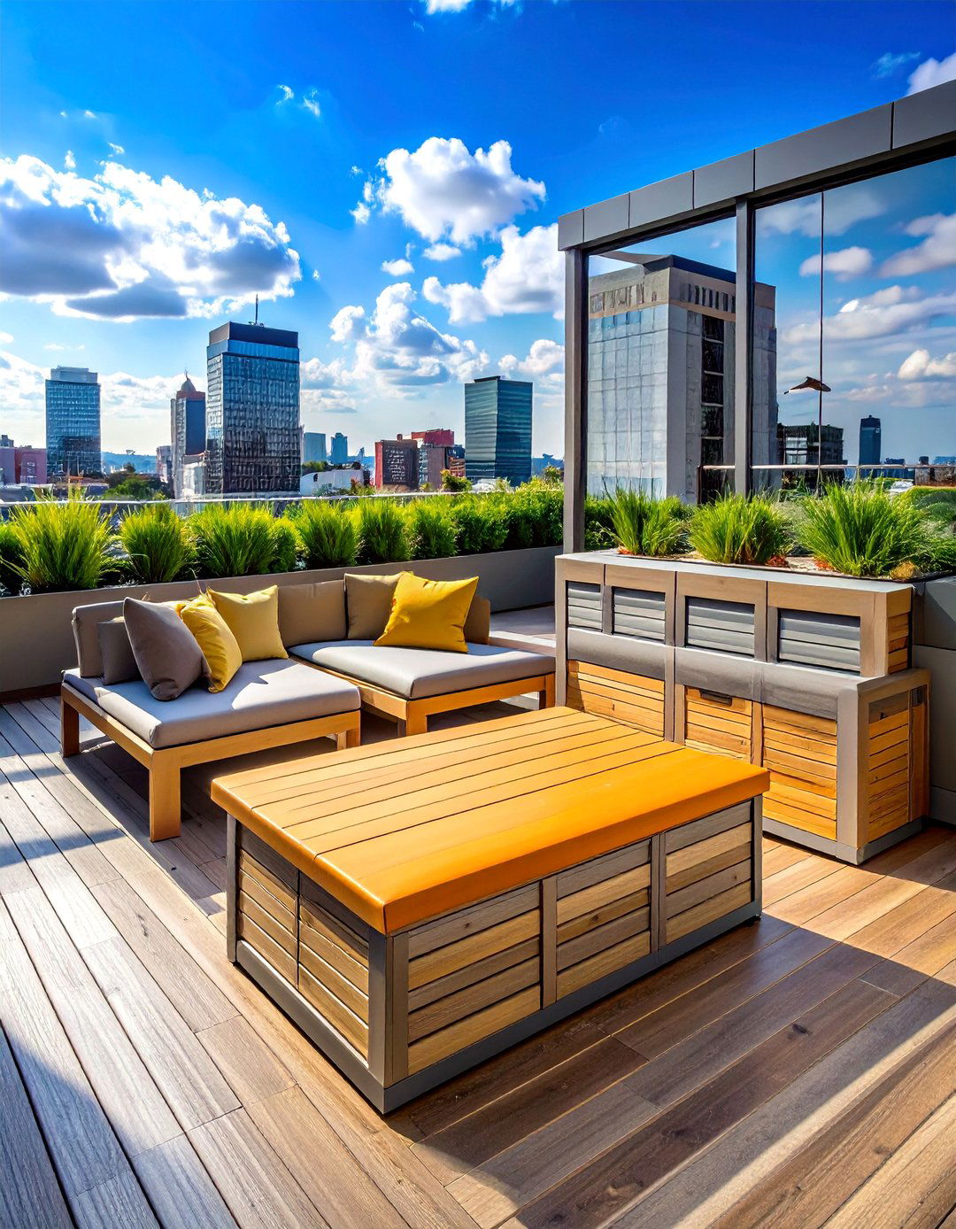 Rooftop Deck Storage Solutions - 40 Rooftop Deck Ideas for Stunning Urban Outdoor Spaces