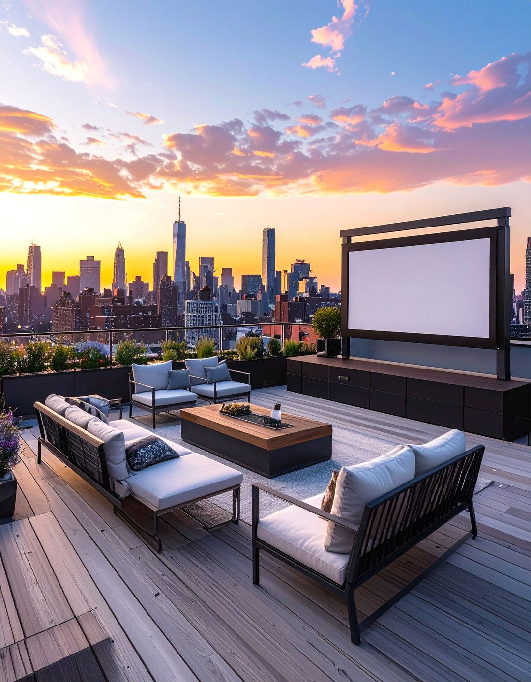 Rooftop Theater - 40 Small Home Theater Ideas for Movie Nights