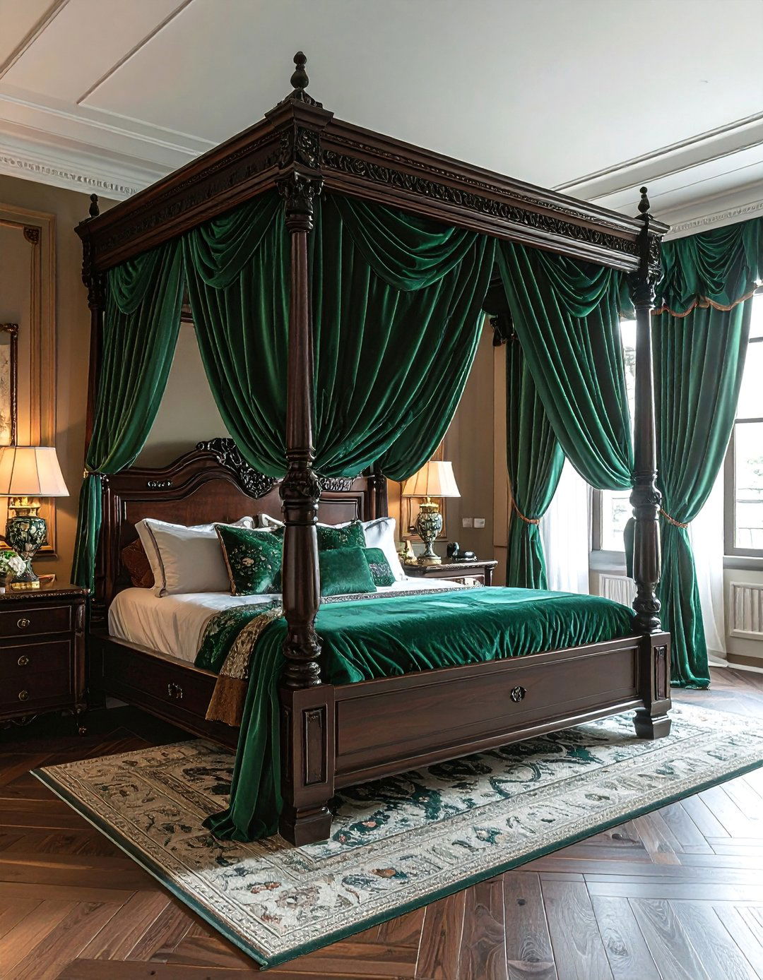 Royal Bedroom with a Four Poster Canopy Bed - 20 Royal Bedroom Ideas for a Luxurious Sleep Space