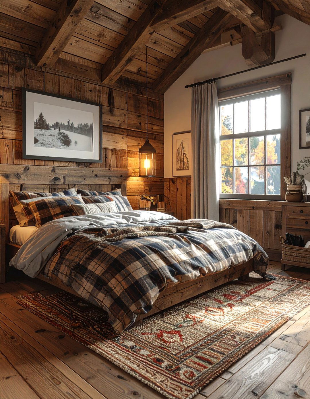 Rustic Cabin Retreat - 40 Teenage Boy Bedroom Ideas for a Cool and Functional Space