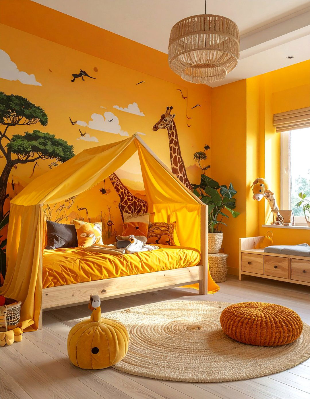 Safari Animal Paradise - 40 Toddler Room Ideas for Fun and Functionality