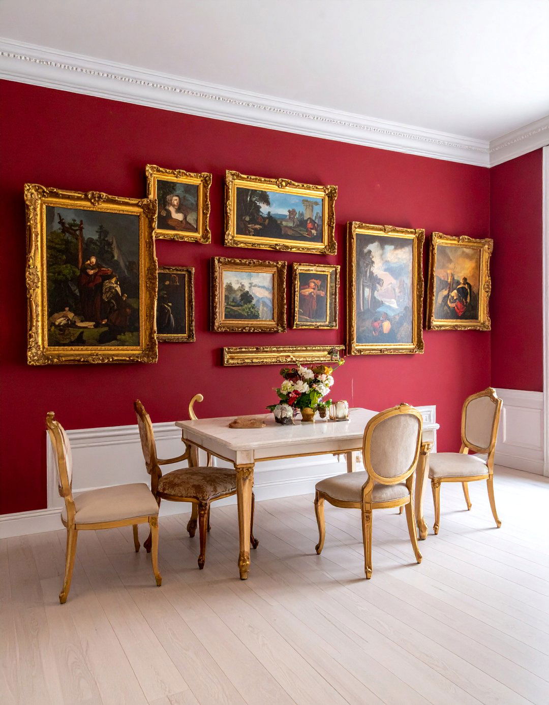 Salon Style Dining Room Gallery Wall - 20 Dining Room Gallery Wall Ideas for Stylish Decor