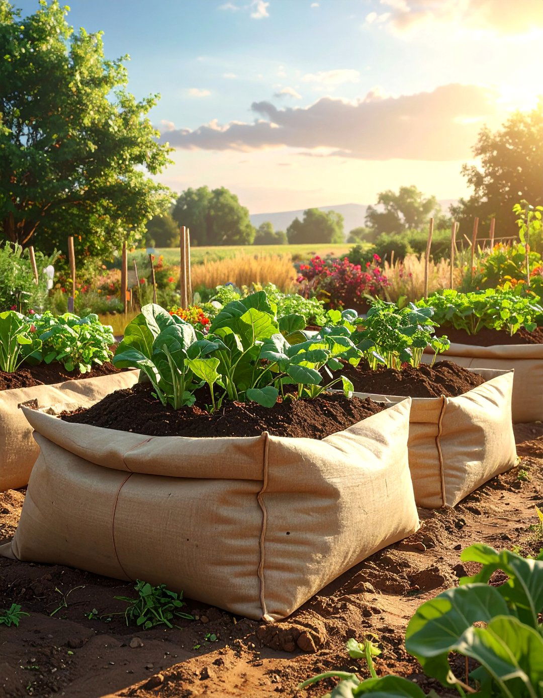 Sandbag Raised Beds - 25 Budget-Friendly Raised Garden Bed Ideas for Your Backyard
